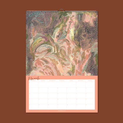 2025 abstract art calendar