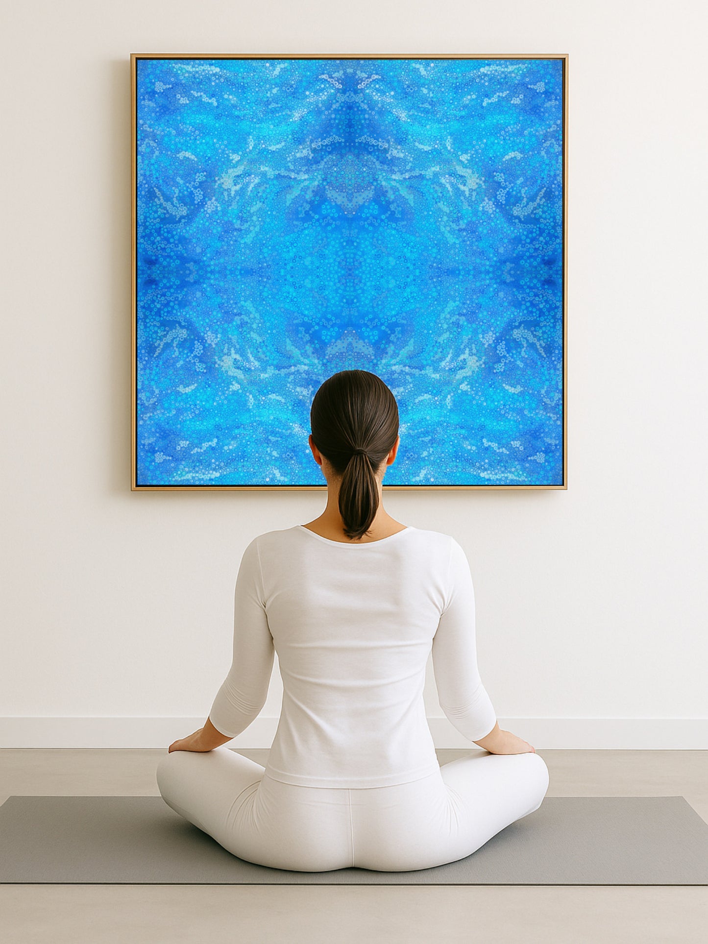 Azure Blossom Mandala Limited Edition Art Print