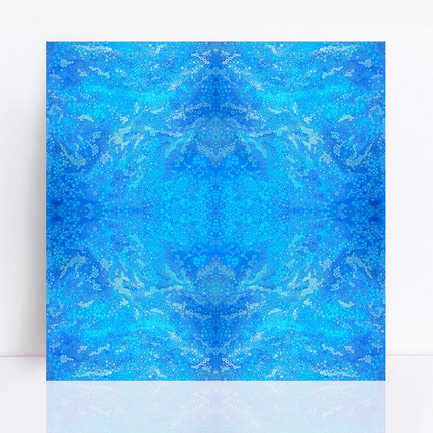 Azure blossom  mandala limited edition print