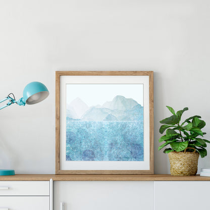 Blue lake limited edition print