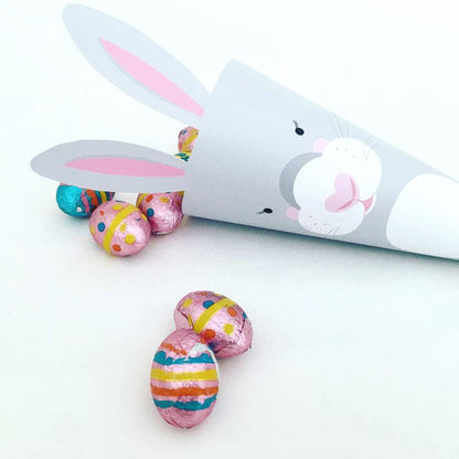 FREE printable easter bunny treat cone