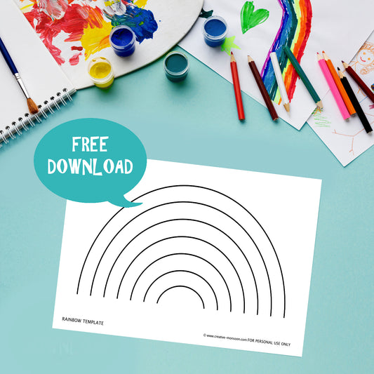 FREE rainbow template download