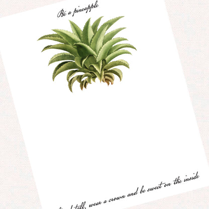 Pineapple fingerprint guest book print