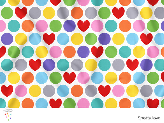 Spotty love Cotton Fabric