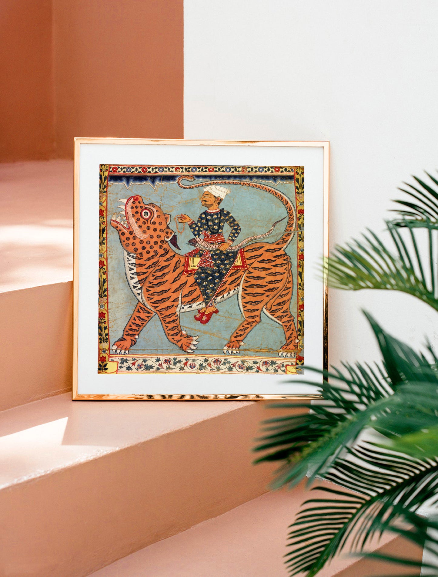 Vintage Pir Gazi and Bengal tiger print
