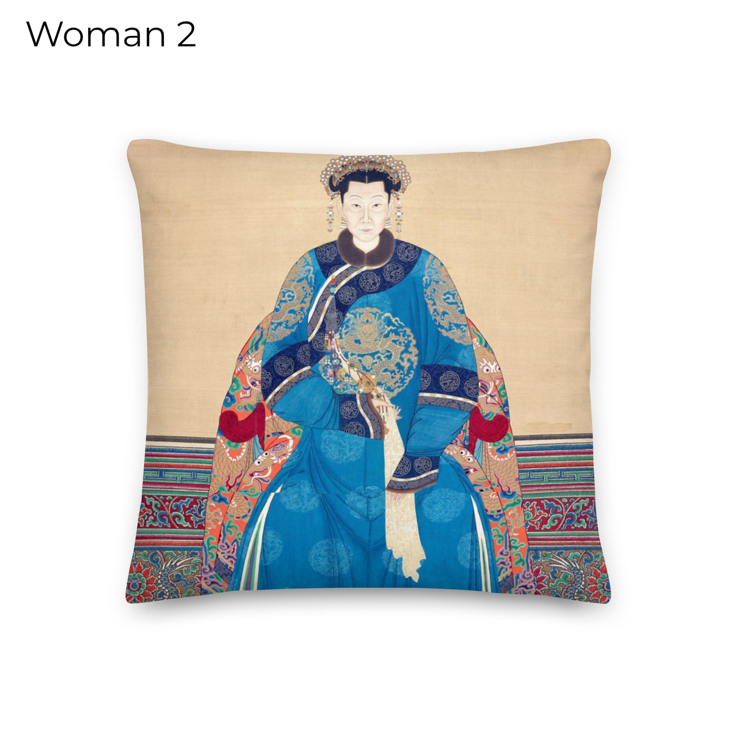 Chinese Ancestor Portrait Cushion Covers