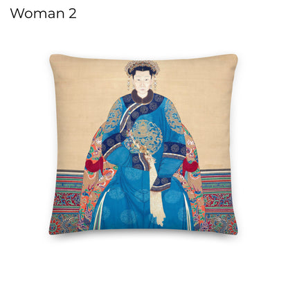 Chinese Ancestor Portrait Cushion Covers