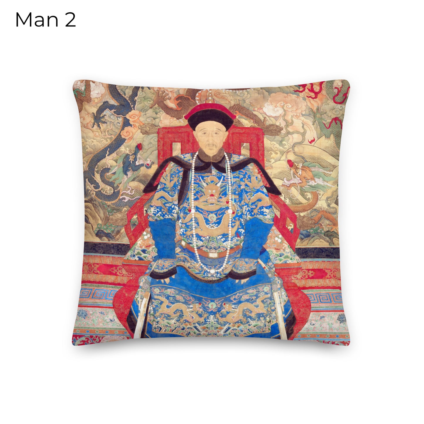 Chinese Ancestor Portrait Cushion Covers