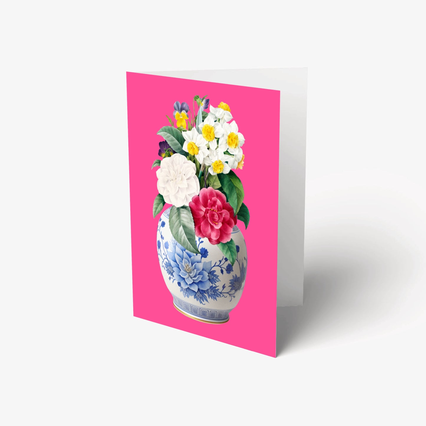 Floral ginger jar greeting cards set of six