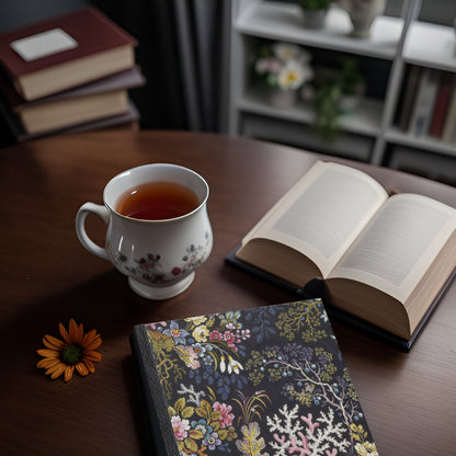 Seaweed and coral hardcover journal notebook