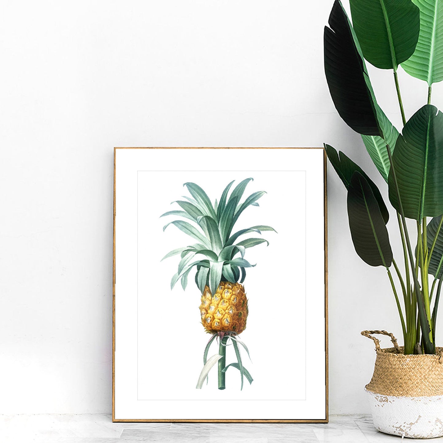 Vintage pineapple print