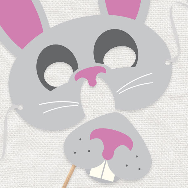 Bunny Rabbit Mask Printable – DIY Kids Costume | PDF Instant Download ...