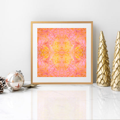 Summer Sorbet mandala limited edition print