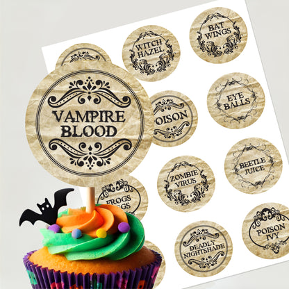 apothecary party circles - PRINTABLE FILE