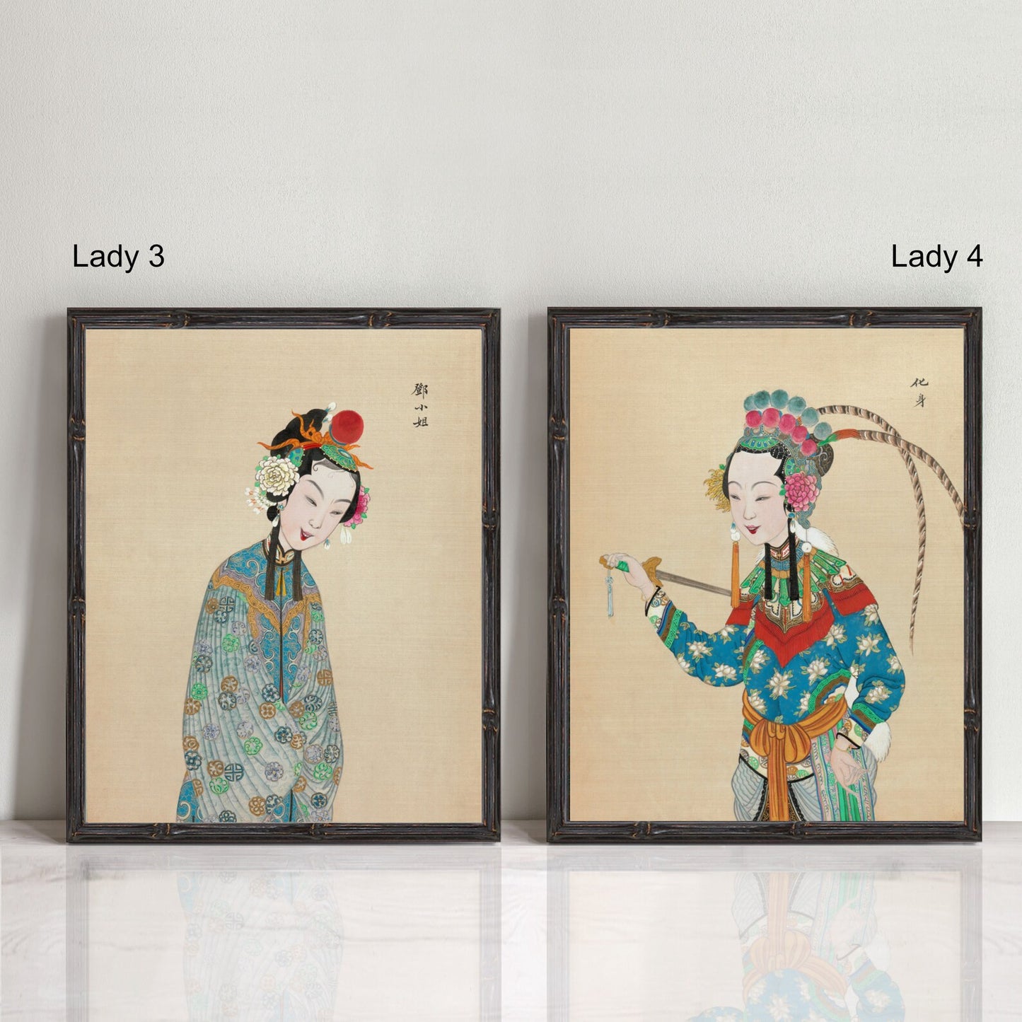 Vintage Chinese Ladies of the Peking Opera prints