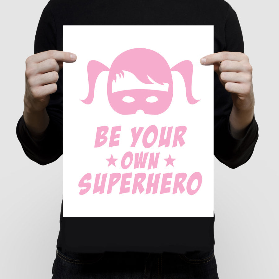 Superhero girl print