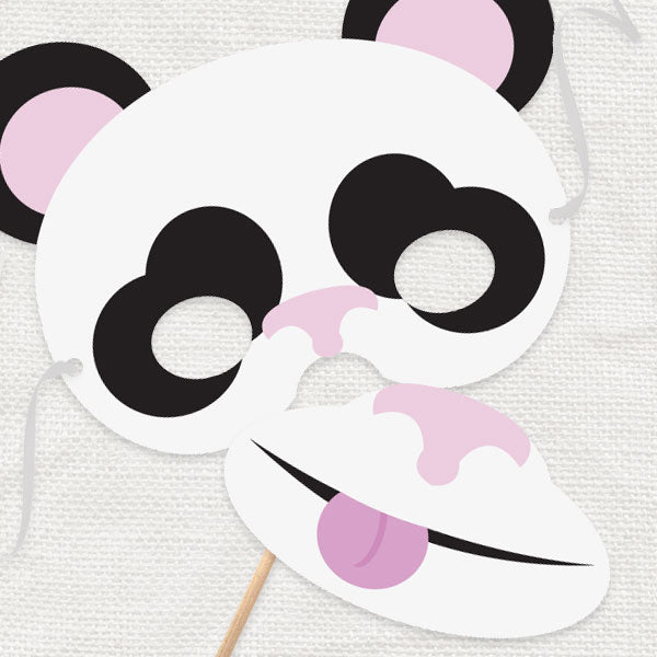 panda mask - PRINTABLE FILE