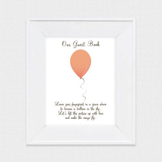 FREE balloon guest book sign