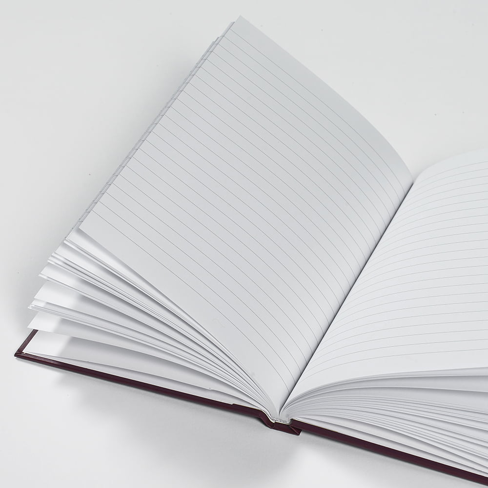 notebook with lined paper