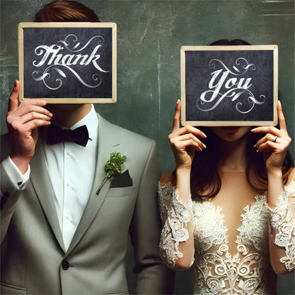 Thank you wedding signs  - PRINTABLE FILE