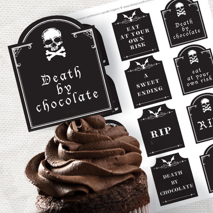 tombstone toppers party circles - PRINTABLE FILE