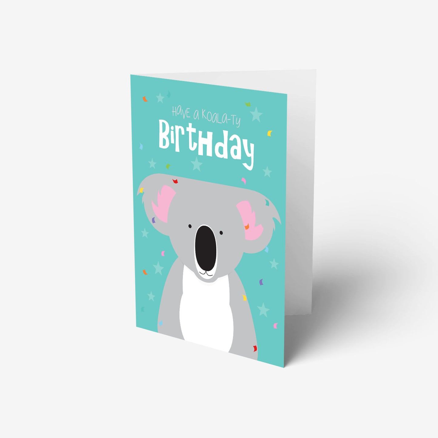 Koala-ty birthday card with koala illustration